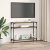 vidaXL Mesa Consola con estante Madera envejecida 100 x 29 x 75 cm