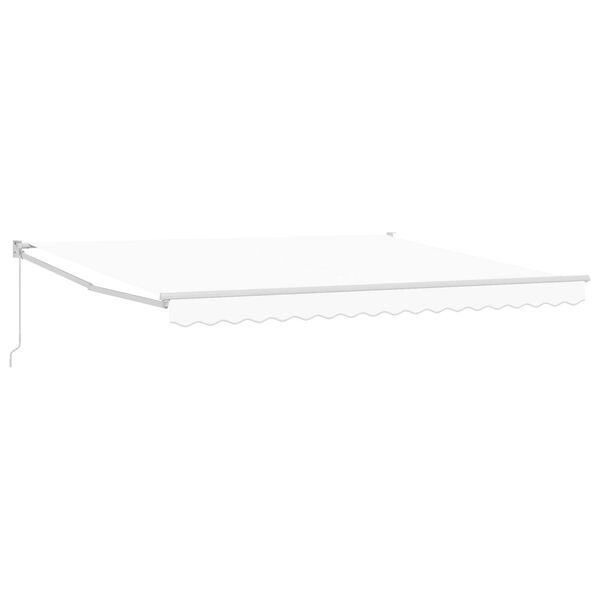vidaXL Toldo Retr&aacute;ctil Blanco 400 x 300 cm Poli&eacute;ster