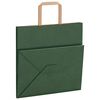 vidaXL Bolsas de papel con asas 50 uds verde 26x17x25 cm