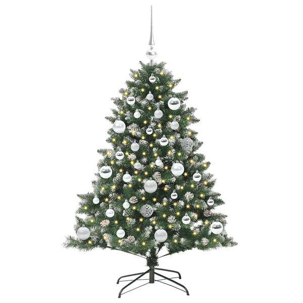 vidaXL Árbol de Navidad artificial con 150 LED Verde 85 x 85 x 120 cm