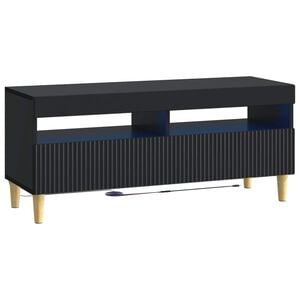 vidaXL Mueble de TV LED ARNHEM 100 x 35 x 43 cm Negro