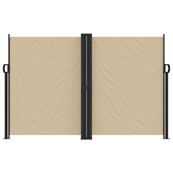 vidaXL Toldo lateral retr&aacute;ctil beige 160x1000 cm