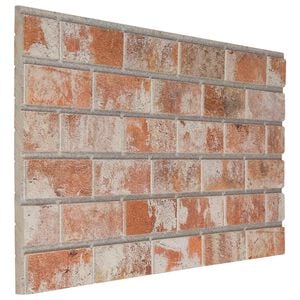 vidaXL Paneles de pared 10 uds. 100 x 50 cm Naranja Espuma EPS