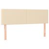 vidaXL Cama box spring con colch&oacute;n tela color crema 140x190 cm