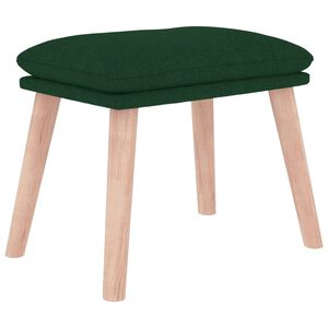 vidaXL Reposapi&eacute;s de tela verde oscuro 45x29,5x35 cm