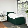 vidaXL Cama box spring con colch&oacute;n terciopelo verde oscuro 80x200 cm