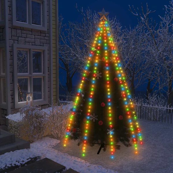 vidaXL Red de luces de &aacute;rbol de Navidad 400 LEDs de colores400 cm