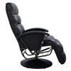 vidaXL Sill&oacute;n reclinable para TV de cuero sint&eacute;tico negro