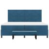vidaXL Cama tipo Box Spring Azul oscuro 200 x 200 cm Terciopelo