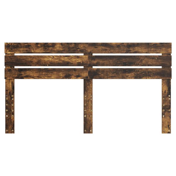 vidaXL Cabecero Roble ahumado 200 cm Madera contrachapada