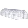 vidaXL Gallinero de exterior de acero galvanizado 3x10x2 m