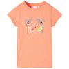 vidaXL Camiseta infantil color melocot&oacute;n 128