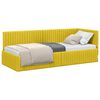 vidaXL Estructura de cama en esquina Amarillo 80 x 200 cm Terciopelo