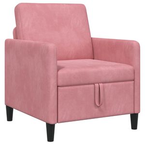 vidaXL Sof&aacute; con almacenamiento Rosa 72 x 78 x 87 cm Poli&eacute;ster