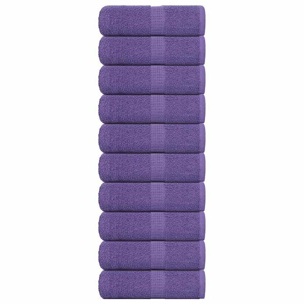 vidaXL Toallas de invitados FROGN morado 30x50 cm 360 g/m&sup2;