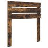 vidaXL Estructura de cama con cabecera Roble ahumado 90 x 190 cm