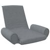 vidaXL Silla de suelo plegable de tela gris claro