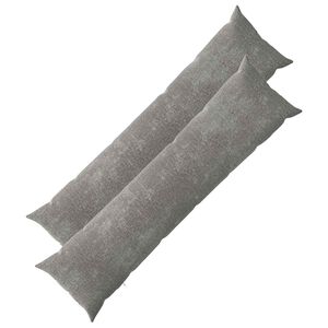 vidaXL Funda de almohada 2 uds. HEERLEN Gris oscuro 40 x 145 cm