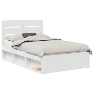vidaXL Estructura de cama 120 x 190 cm Madera de pino macizo