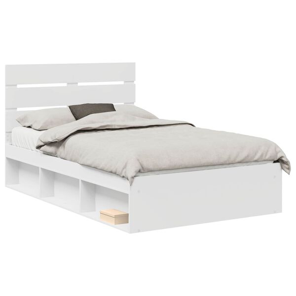 vidaXL Estructura de cama 120 x 190 cm Madera de pino macizo