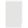 vidaXL Mesitas de noche 2 uds madera contrachapada blanco 38x35x56 cm