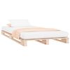 vidaXL Cama de palets madera maciza pino individual 90x190 cm