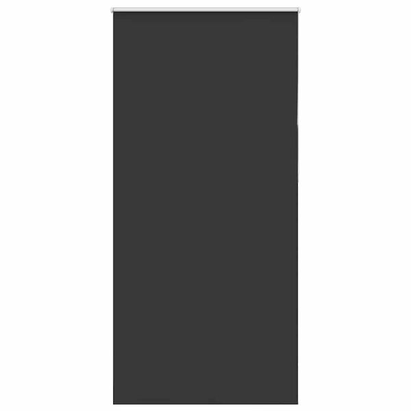 vidaXL Estor Enrollable Opaco negro 90x210 cm Tela Ancho 85,7 cm