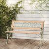vidaXL Banco de jard&iacute;n madera de abeto macizo 122 cm