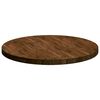 vidaXL Encimera Marr&oacute;n Claro &Oslash; 80 x 4 cm Madera de Roble S&oacute;lido