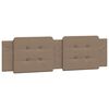 vidaXL Cabecero de cama acolchado Zadar cuero sint&eacute;tico capuchino 180 cm