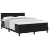 vidaXL Cama tipo Box Spring con cabecera Negro 140 x 190 cm Terciopelo