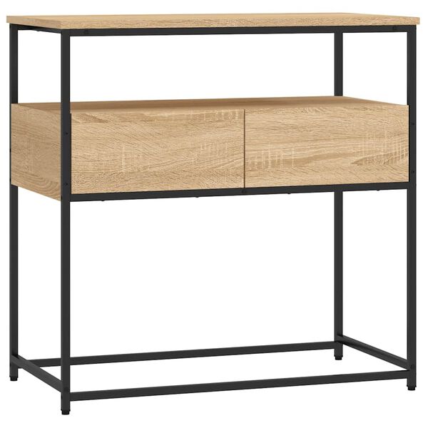 vidaXL Mesa consola roble Sonoma 75x40x75 cm madera de ingenier&iacute;a