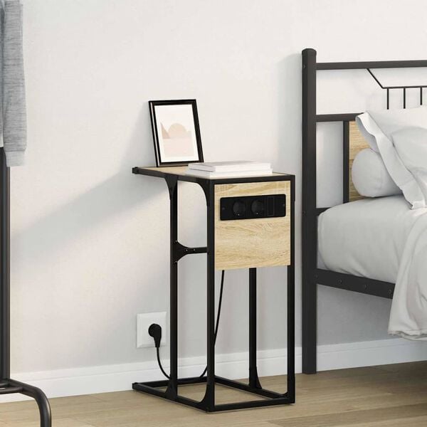 vidaXL Armario de Noche Roble Sonoma 41,5 x 26 x 60,5 cm