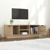 vidaXL Mueble de TV madera contrachapada roble Sonoma 102x35x36,5 cm