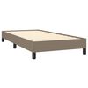vidaXL Estructura de cama sin colch&oacute;n tela gris taupe 80x200 cm