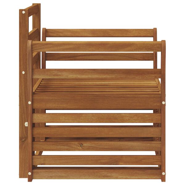 vidaXL Conjunto de sof&aacute;s de exterior Natural 75,5 x 63 x 73 cm