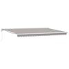 vidaXL Toldo retr&aacute;ctil Gris Claro 500 x 300 x 165 cm Tela y Metal