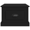vidaXL Mesa de centro madera contrachapada negra 50x50x35 cm