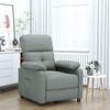 vidaXL Sillón reclinable de tela gris oscuro
