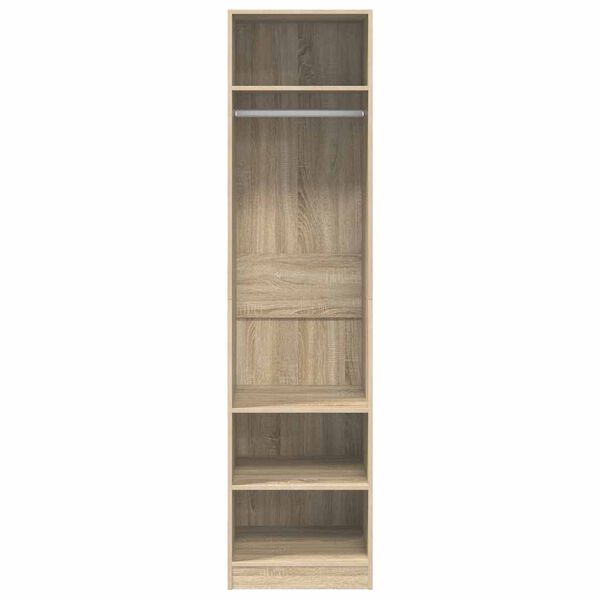 vidaXL Armario de madera contrachapada color roble 50x50x200 cm
