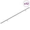 vidaXL Manija de armario 12 uds. Plateado 700mm Acero inoxidable