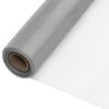 vidaXL Malla mosquitera de acero inoxidable plateada 80x500 cm