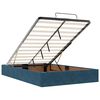 vidaXL Estructura de cama otomana colchones terciopelo azul oscuro