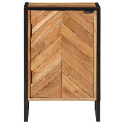 vidaXL Mueble de baño madera maciza de acacia y hierro 40x30x60 cm