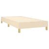 vidaXL Cama box spring con colch&oacute;n tela color crema 90x200 cm