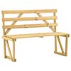 vidaXL Banco de jard&iacute;n de madera de pino impregnada 120 cm
