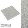 vidaXL Alfombra 20 pcs Gris Claro 50 x 50 cm 100% Polipropileno