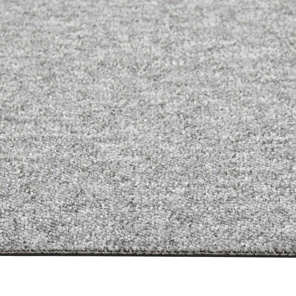 vidaXL Alfombra 20 pcs Gris Claro 50 x 50 cm 100% Polipropileno