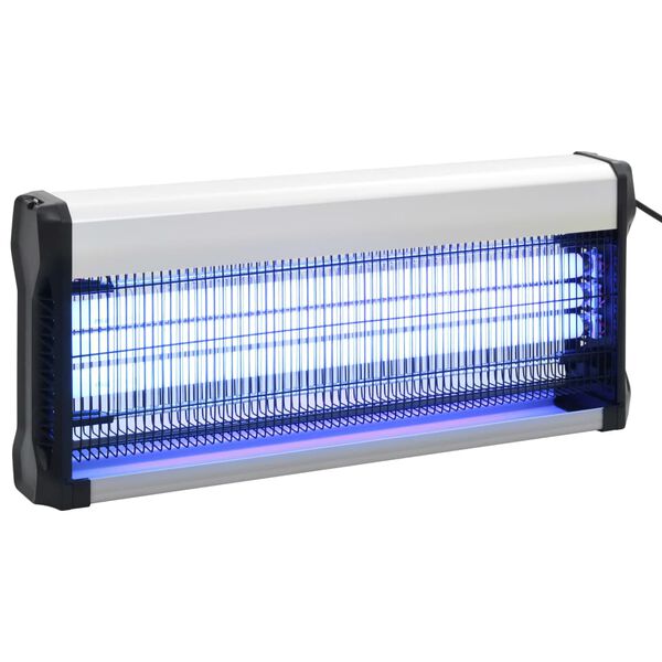 vidaXL Lámpara antimosquitos de aluminio y ABS negro 60 W