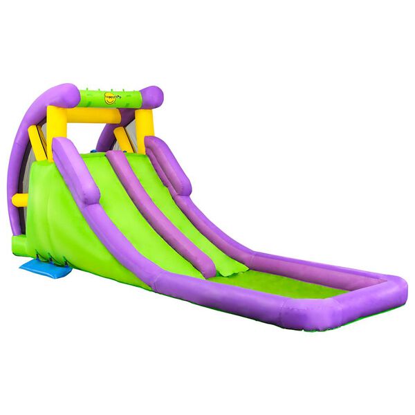 Happy Hop Tobogán de agua hinchable con piscina PVC 600x215x255 cm